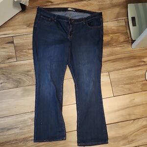 Old Navy Women's Boot Cut Jeans in Dark Indigo